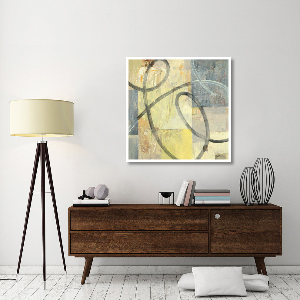 "Ribbon Dance I" Digital Paper Print by Albena Hristova, 42"x42"