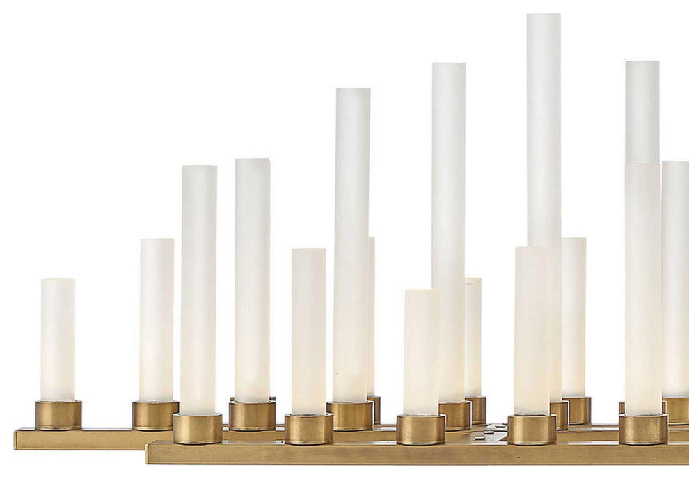 Fredrick Ramond Trinity Medium Led Linear, Heritage Brass