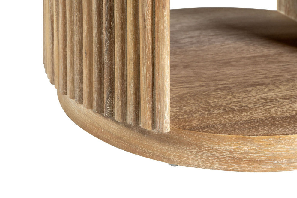 Modrest Jacobson Modern Natural Acacia End Table