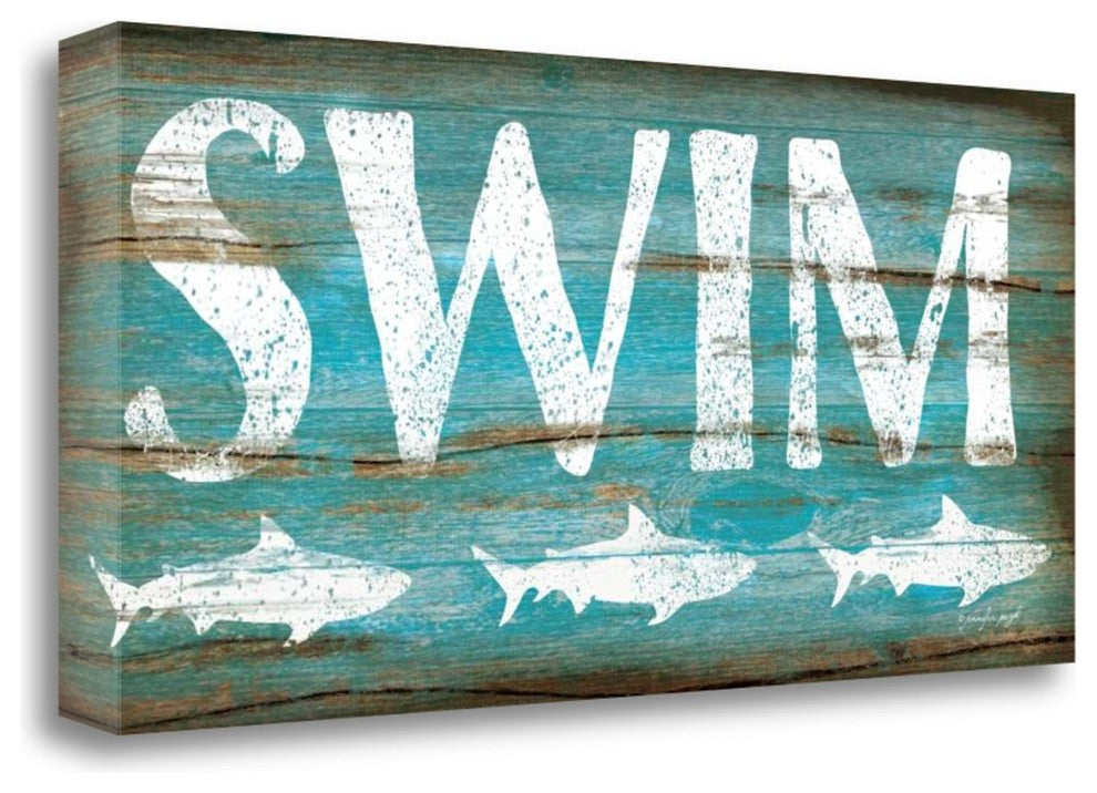 "Swim" By Jennifer Pugh, Giclee Print on Gallery Wrap Canvas, Ready to Hang