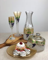 Grapes 'n Vines Champagne Glasses, Set of 2