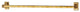 Alno Towel Bar in Polished Antique
