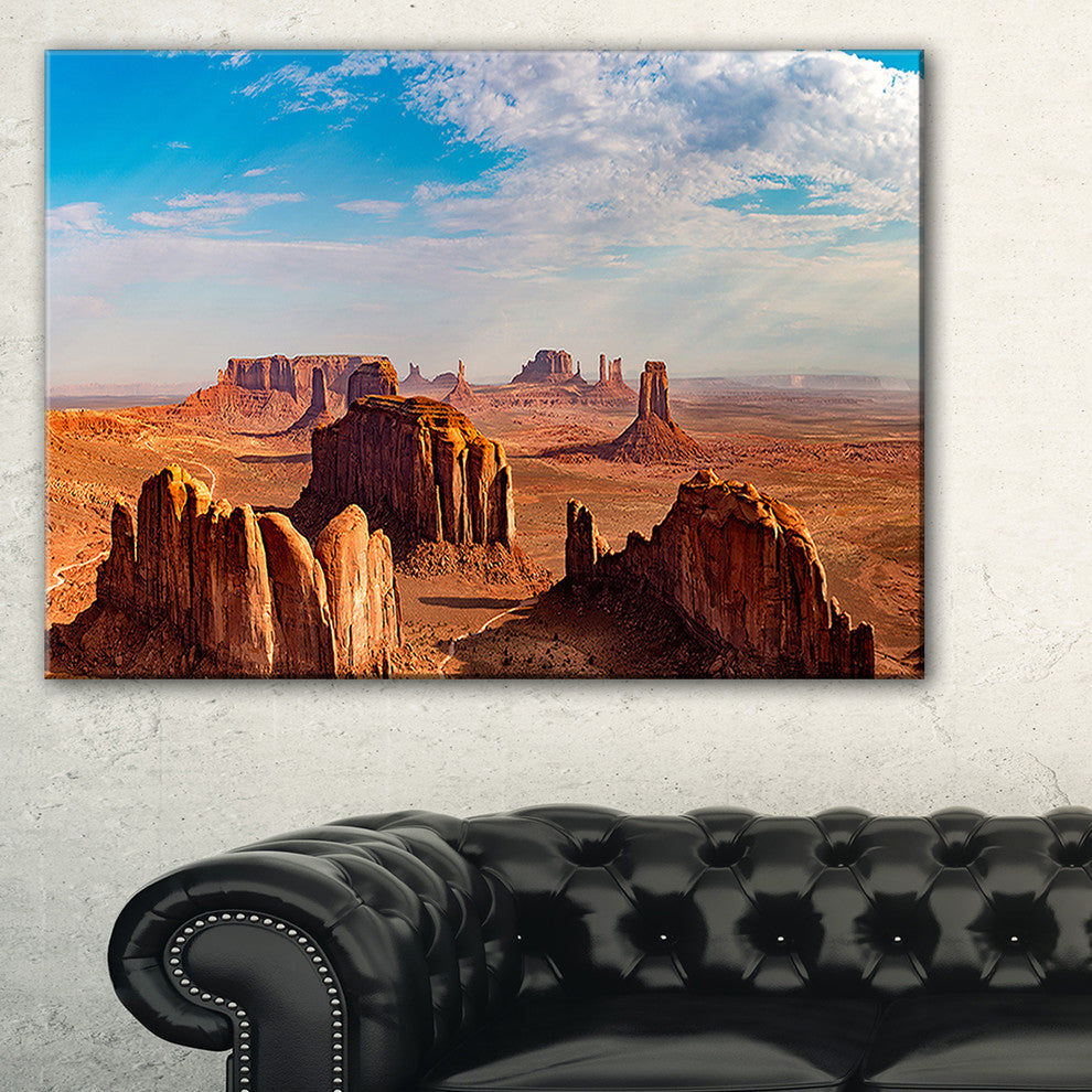"Monument Valley Aerial Sky View" Landscape Print Wall Art, 40"x30"