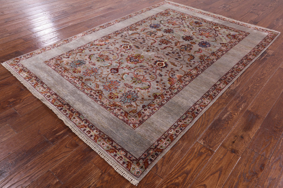 Persian Tabriz Handmade Wool Rug 5' 6" X 7' 11" Q7640