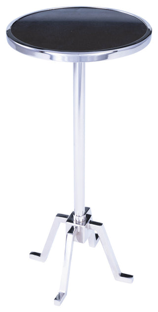 Butler Sash Metal and Marble End Table