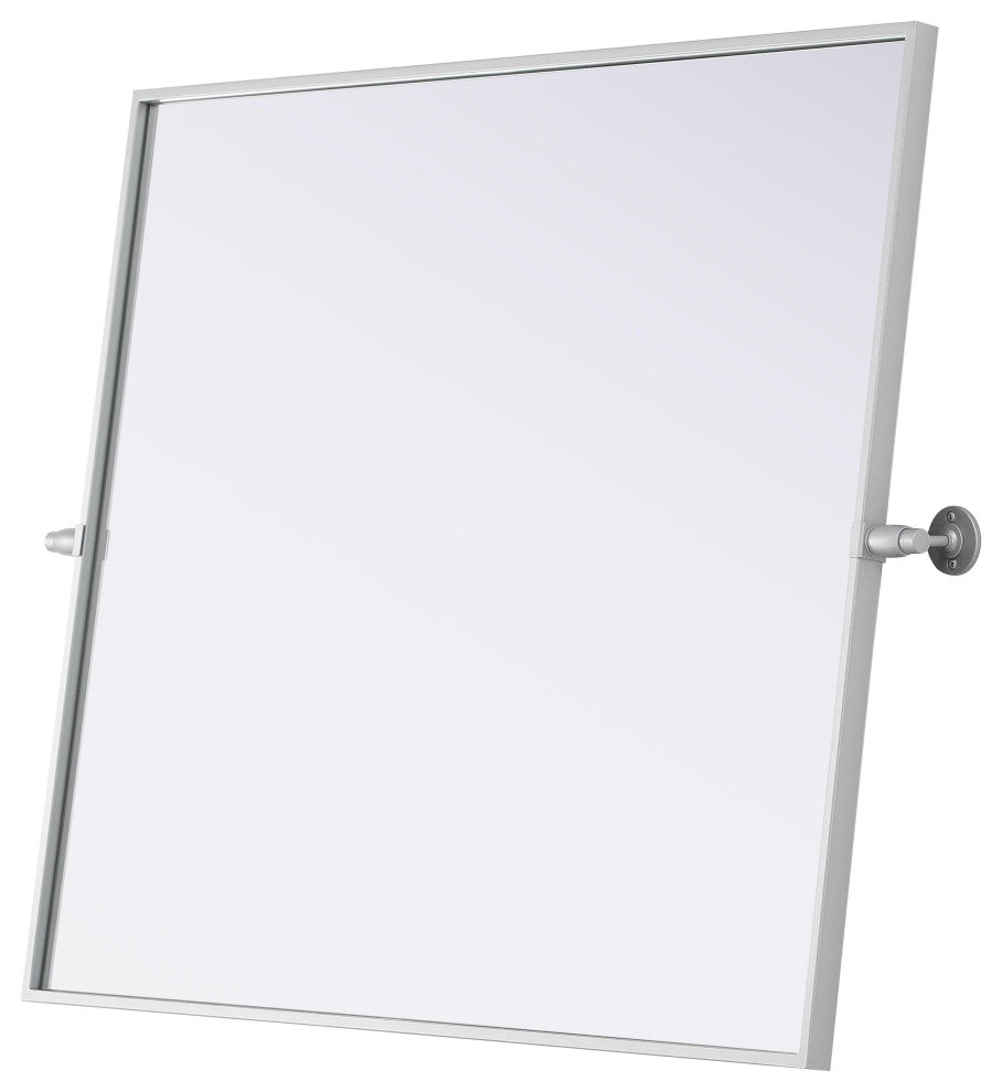 Home Living 30x36 Pivot Mirror, Silver