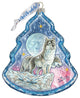 Howling  At The Moon Wolfs Ornament