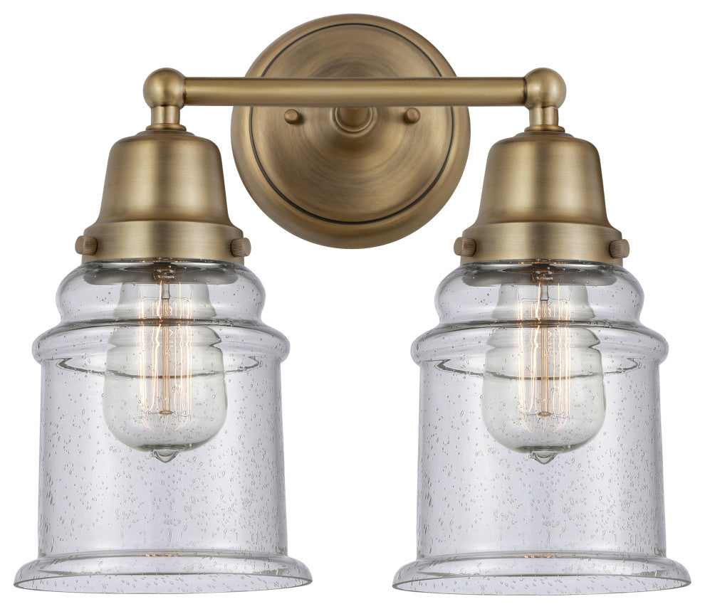 Innovations 623-2W-BB-G184 2 Light 14" Bath Vanity Light, Brushed Brass