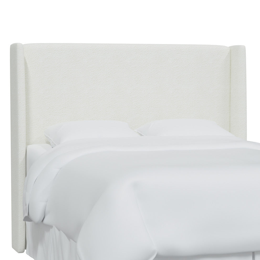 Full Wingback Headboard, Milano Snow