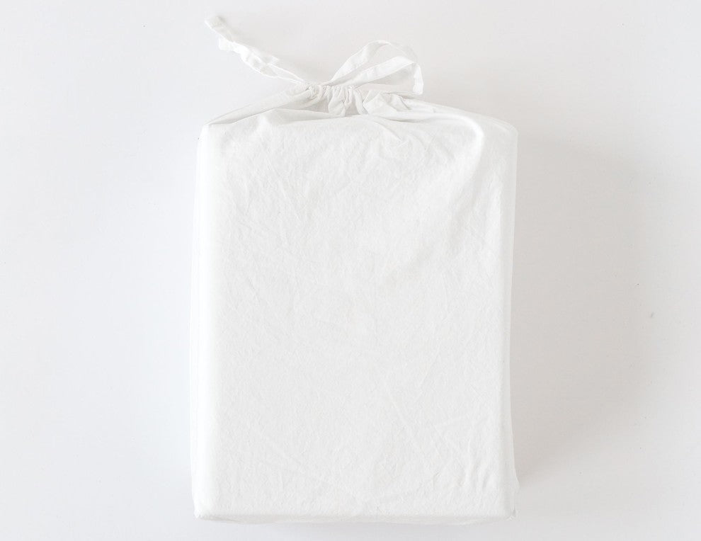 White Solid Sheet Set, Full