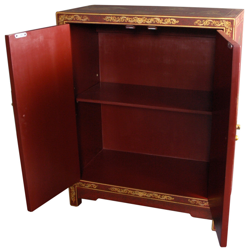 Red Lacquer Cabinet