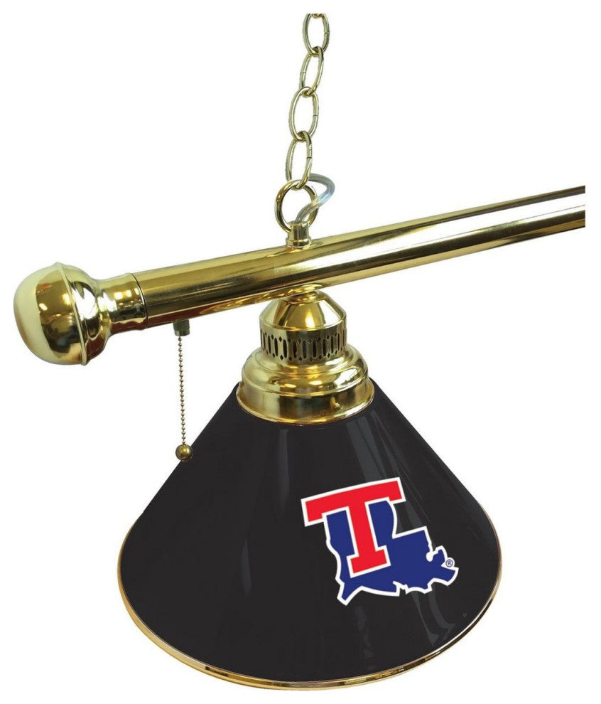Holland Louisiana Tech University 3-Shade Billiard Light - Brass