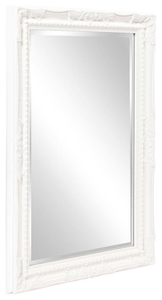 Howard Elliott Queen Ann Rectangular Mirror, White