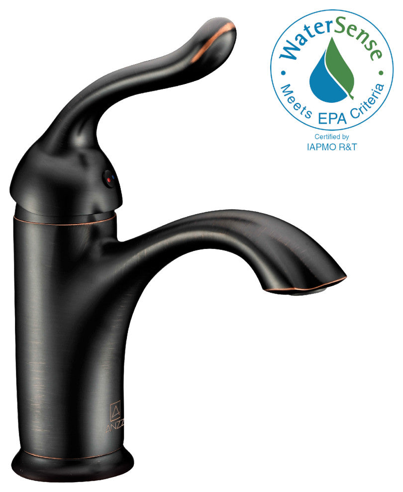 Arc Single Hole Single Handle Low-Arc Bathroom Faucet, Oil Rubbed Bronze