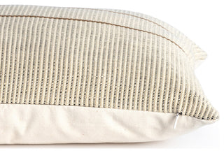 Handwoven Merido Pillow, Beige, 14"x20"