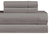 Attached Waterbed Sheet Set 650 TC Solid Sateen, Gray, Queen