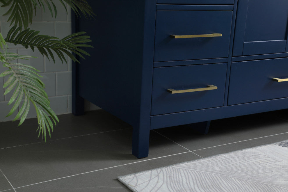 Isabel 54" SIngle Bathroom Vanity, Blue