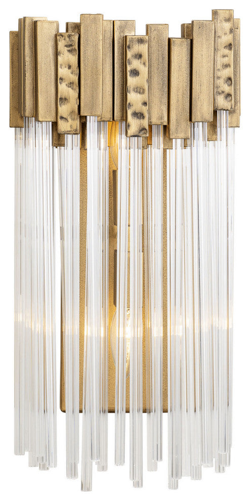 Matrix 2-Light Wall Sconce in Havana Gold