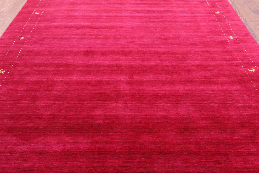Hand Knotted Wool Persian Gabbeh Rug 8' 0" X 10' 0" - Q15219