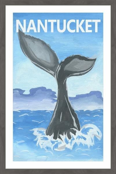 "Whale's Tale" Framed Painting Print, 20"x30"