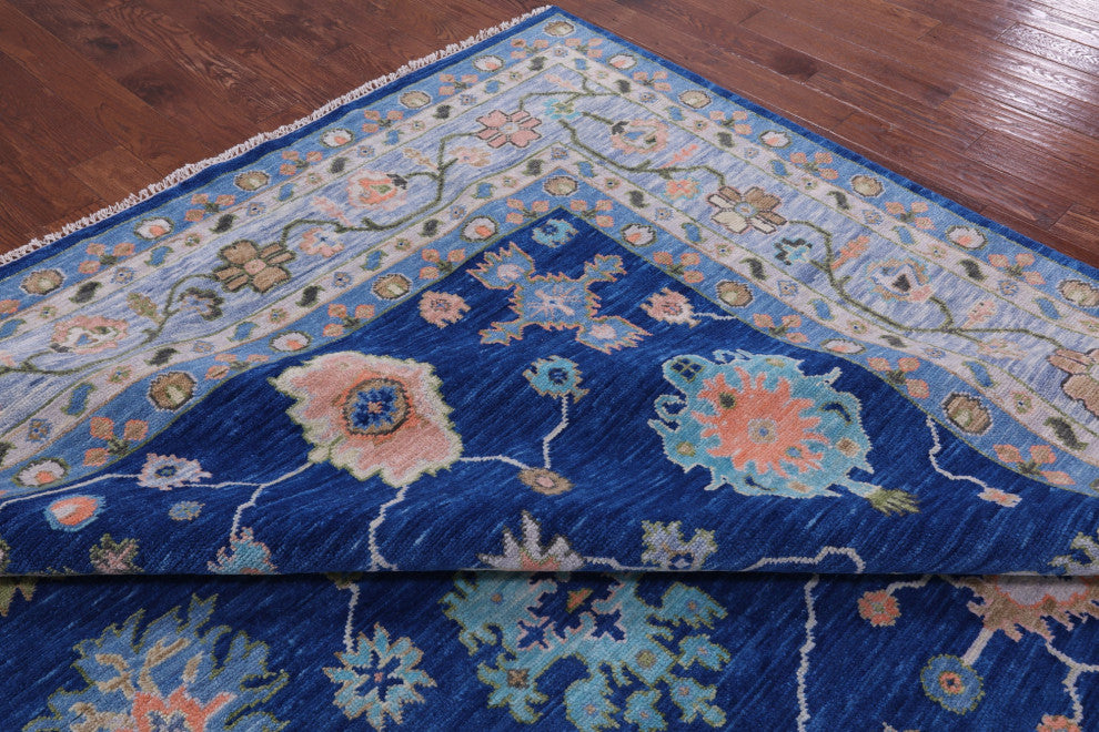 12' 0" X 15' 2" Handmade Turkish Oushak Wool Rug - Q15416