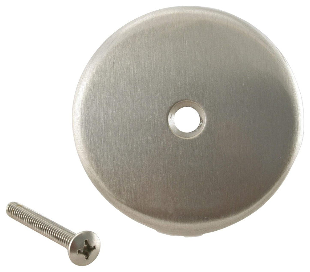Tip Toe Tub Trim Set With One-Hole Overflow Faceplate In Satin Nickel