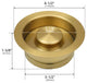 Starstar Kitchen Sink Stopper, Garbage Disposal Flange, Gold, With Cover