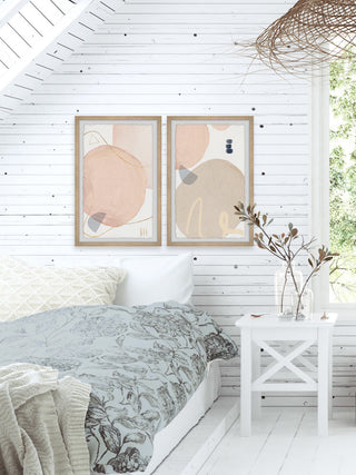Circular Departure Diptych, 2-Piece Set, 20x30 Panels