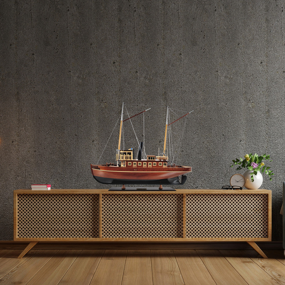 Seguin Wooden Handcrafted boat model