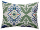 Bombay Medallion Decorative Throw Pillow, Dark Cobalt Blue, 14"x20"