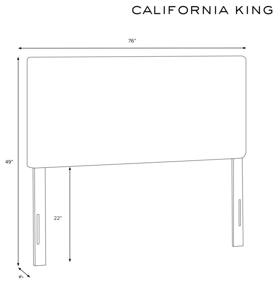 California King Headboard, Velvet Ink