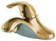 Kingston Brass Single-Handle 4" Centerset Bathroom Faucet, Polished Brass