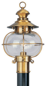 Harbor Outdoor Post Head, Flemish Brass