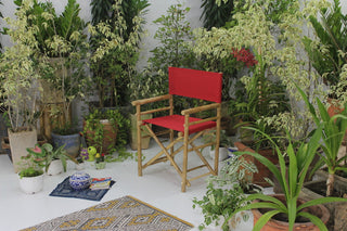 Bamboo Director's Chair, Set of 2, Red