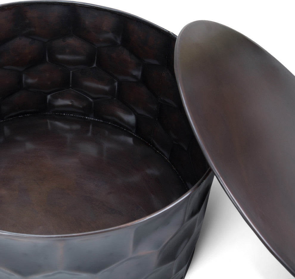 Whitney Metal Storage Coffee Table