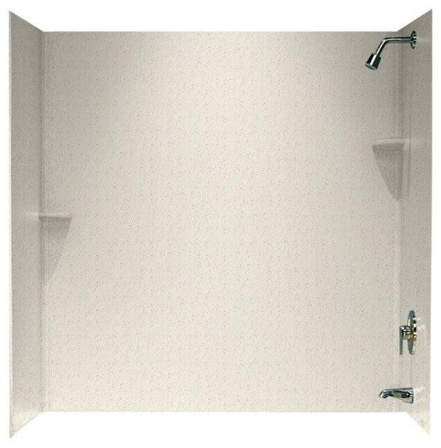 Swan 30x60x60 Solid Surface Bathtub Wall Kit, Tahiti Matrix