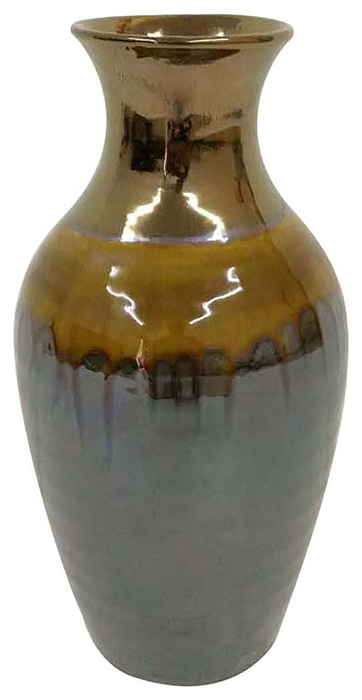 Claybarn Patina Sienna Lipped Vase