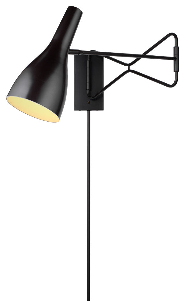 Lenz Swing Arm Wall Sconce, Bronze