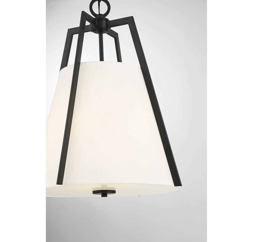 Mansfield 3-Light Pendant, Matte Black