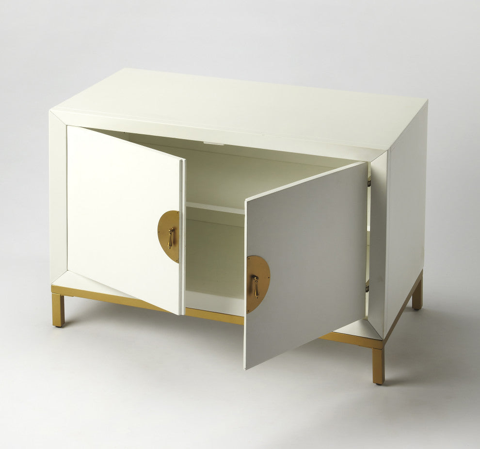Langer Cottage White 2- Door Cabinet