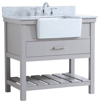 Home Living 22" Farmhouse Grey-Light Bathroom Vanity