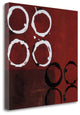 "Red Circles I" By Laurie Maitland, Giclee Print on Gallery Wrap Canvas