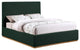 Monaco Boucle Fabric Upholstered Bed, Green, King