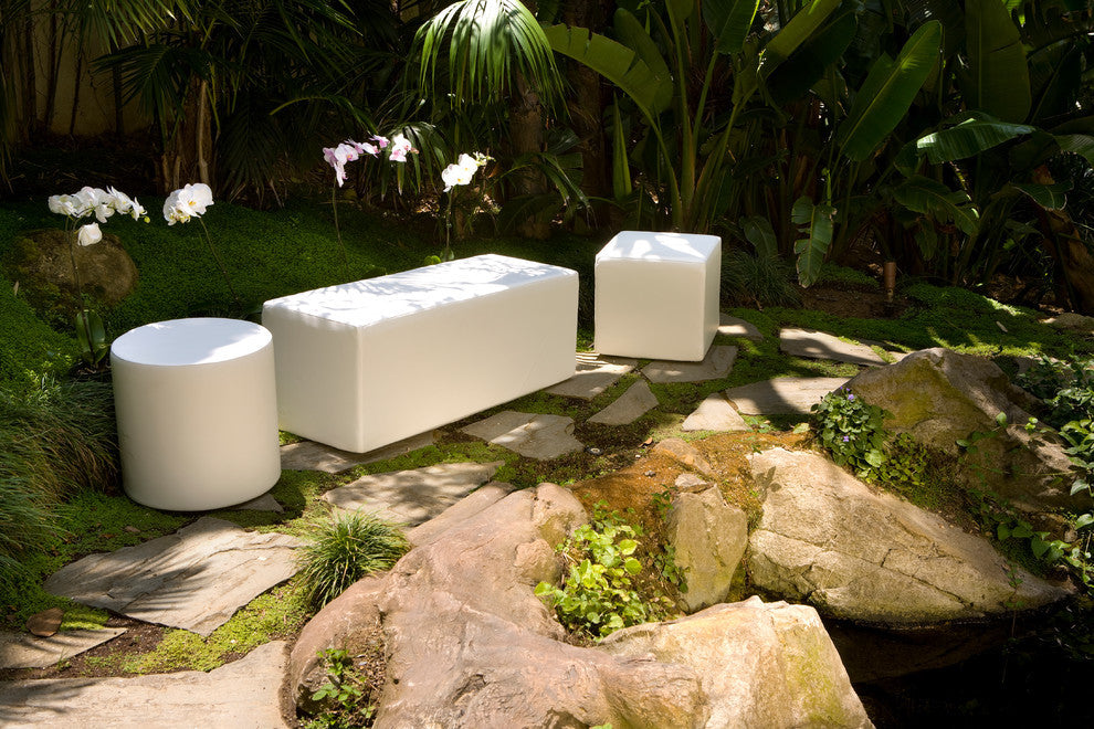 Dash Rectangular Outdoor Bench, Sea Sand