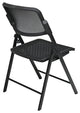 Deluxe Folding Chair With Black ProGrid Mesh Fabric Seat and Back
