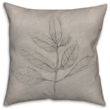 Sketch Fall Leaf 1 16"x16" Spun Poly Pillow
