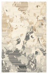 Oriental Weavers Anastasia Beige/ Charcoal Abstract Indoor Area Rug 3'6"X5'6"