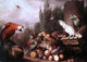 Jakab Bogdany Still-life with Birds, 18"x27" Gallery Wrapped Canvas Print