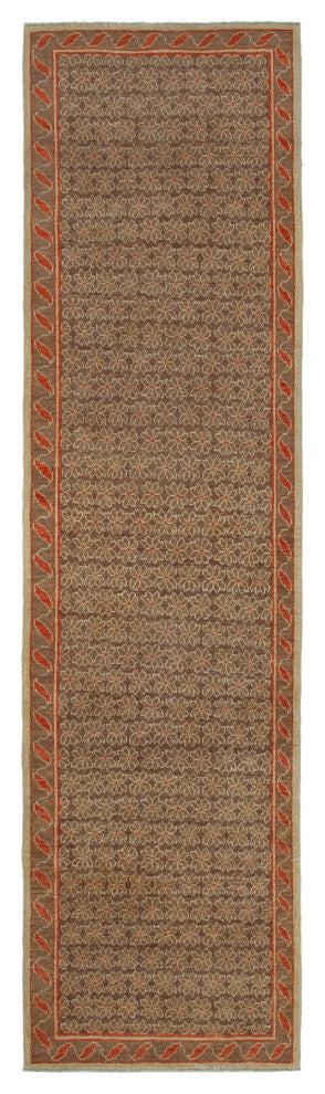 Rug N Carpet - Handwoven Oriental 2' 7" x 9' 10" Runner Oushak Area Rug