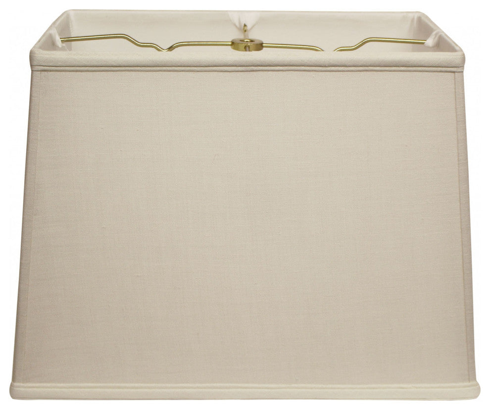 18" Off White Throwback Rectangle Linen Lampshade